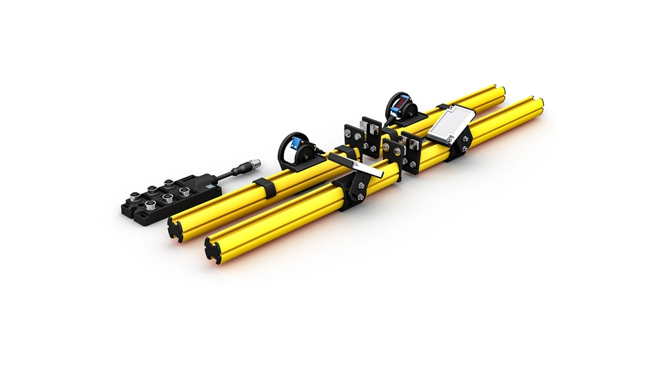 wenglor muting set with muting arms, sensors and connection box
